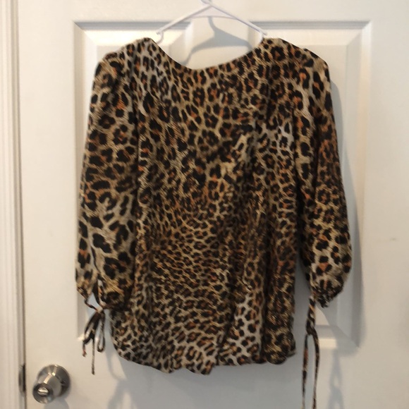 Simmore Leopard Print Blouse - Picture 2 of 2